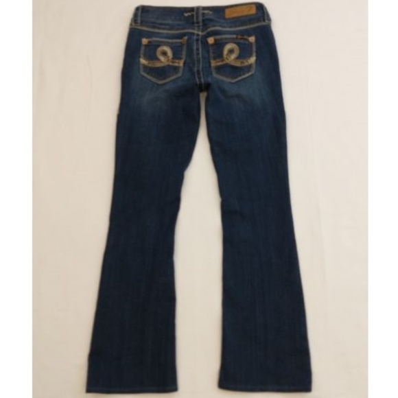 Seven 7 Size 2 Dark Wash Low Rise Boot Cut Jeans - Picture 3 of 6